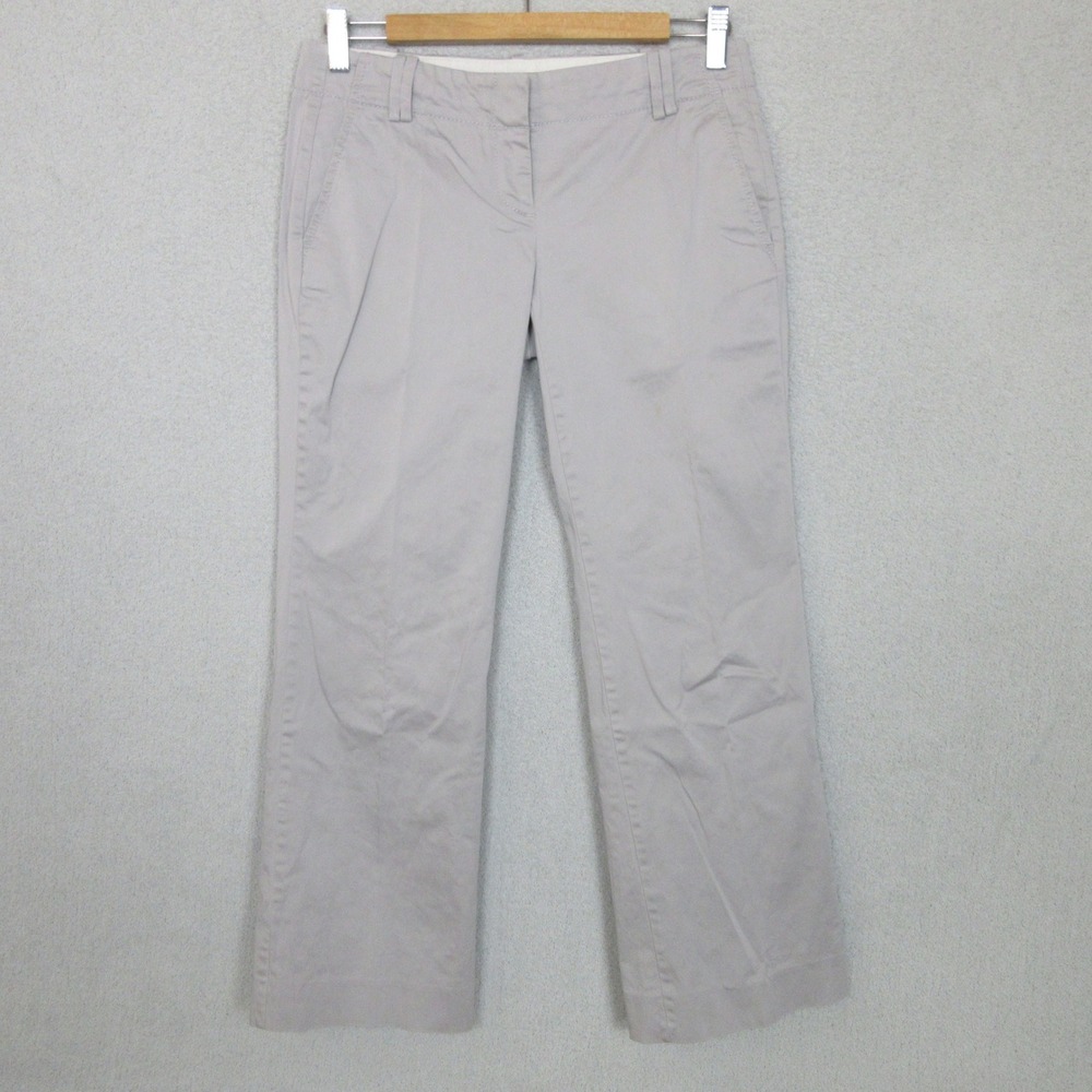 Ann Taylor LOFT Marisa Low-Rise Bootcut Trouser Pants Minimalist Career Gray OP